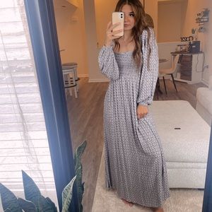 Long blue/light blue maxi dress